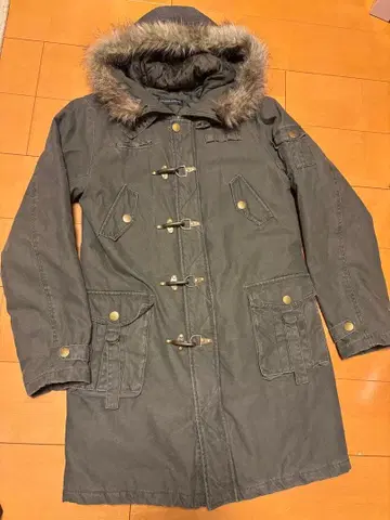 [클레이지 엔젤] 퍼 밀리터리 Y2K 파이어맨 코트