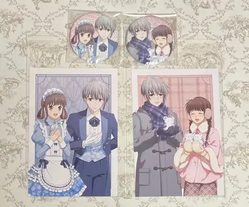 후르츠 바스켓 소마 유키 혼다 토오루 캔뱃지 특전 4점 세트