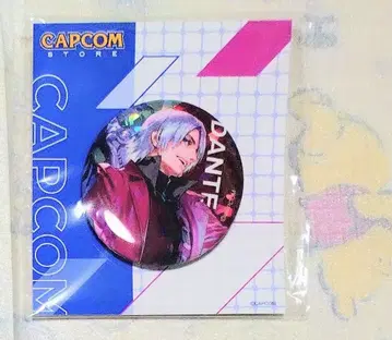 단테 홀로그램 캔뱃지 캡콤 스토어 이케부쿠로 데빌 메이 크라이 미타 치세