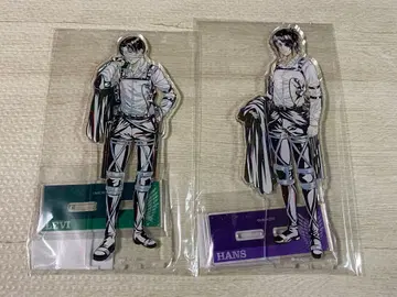 2점 새상품 진격의 거인 아크릴 스탠드 Ani-Art 리바이 한지