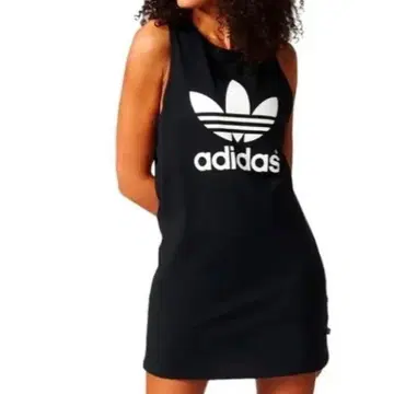 adidas Originals 본디드 레이스 탱크 드레스 트레포일 로고