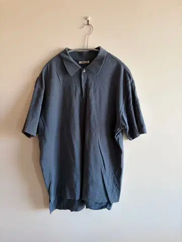 AURALEE 반팔 피케 셔츠 사이즈 4