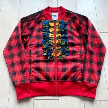 adidas JEREMY SCOTT 프릴 체크 무늬 트랙 자켓
