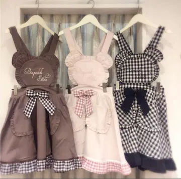 Amavel 아마벨 곰 에이프런 원피스