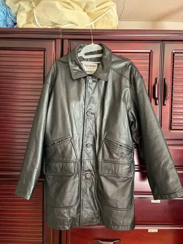 가죽 자켓 소가죽 레더 코트 레더 카 코트 블랙 블랙 M