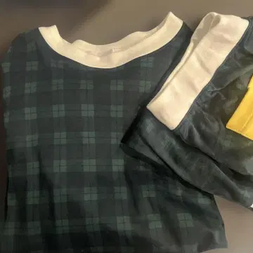 타카이 나오코 STORE 체크 파자마 L 사이즈, 그린