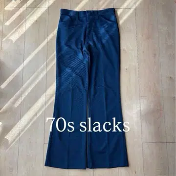 70s 슬랙스 네이비 플레어 팬츠