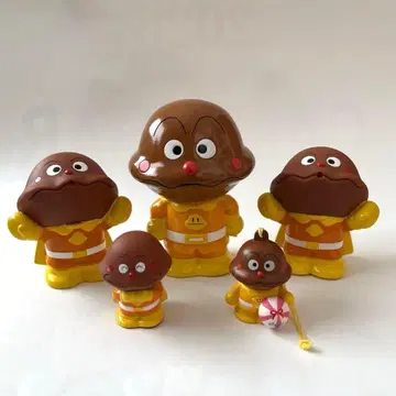 [카레빵맨] 5개 세트 호빵맨 피규어