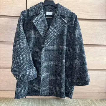 Spick&Span W 슬라이퍼 체크 하프 코트