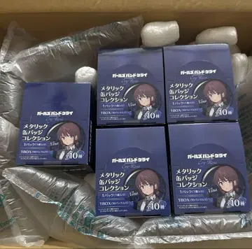 새상품 걸즈밴드크라이 메탈릭 캔뱃지 컬렉션 한정품 5box