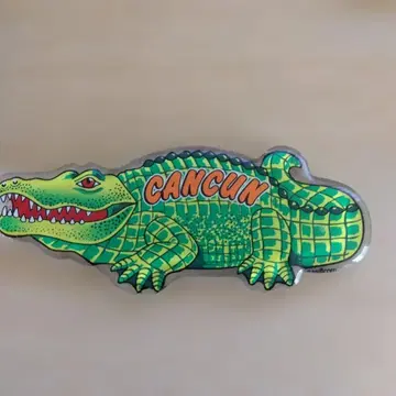 칸쿤 악어 디자인 액세서리 키링입니다.