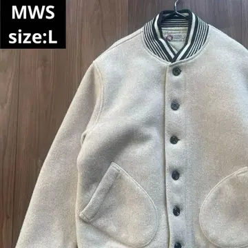 MWS 멜톤 자켓 바시티 자켓 베이지 L
