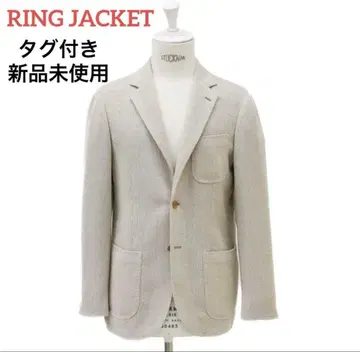 [택 포함 새상품] RING JACKET 알파카 울 2B 저지 자켓