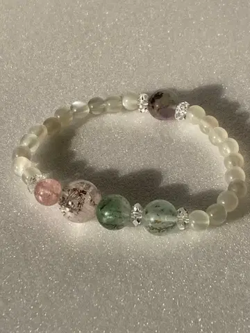 덴드라이틱 쿼츠 문스톤 팔찌