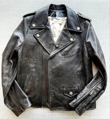 [ 미사용품 ] 골든구스 가죽 라이더 자켓
