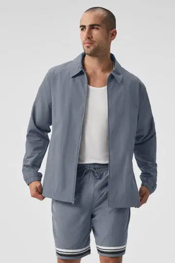 Alo yoga 정품 애로우요가 렌트 오버 셔츠 Steel Grey