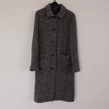 마가렛호웰 헤링본 무늬 롱 코트 그레이 계열