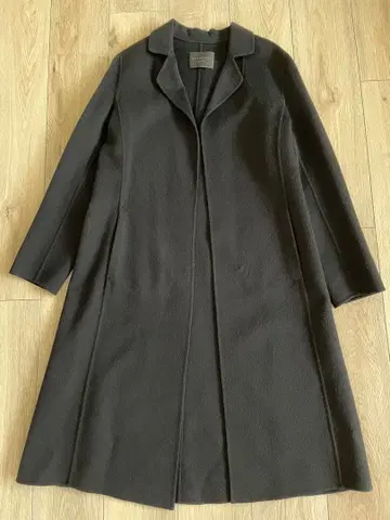 ANTEPRIMA 블랙 롱 코트 사이드 포켓 포함