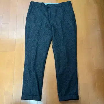 BEAMS 빔즈 울&캐시미어 혼방 명품 슬랙스 XL 캐시미어