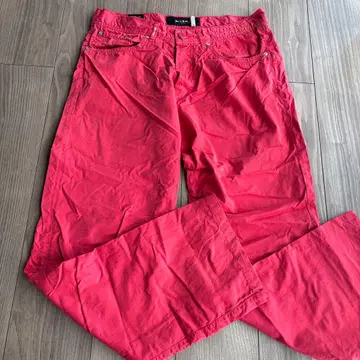 Kiton 빨간색 코튼 팬츠 사이즈 50