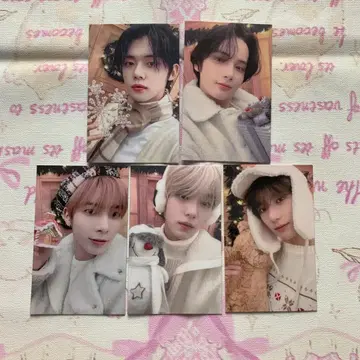 TXT SBS 가요대전 한국 한정판 트레이딩 카드 5장 세트
