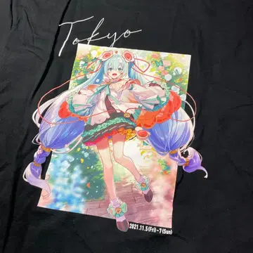 하츠네 미쿠 MAGICAL MIRAI 2021 T셔츠 XL