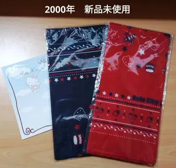 딸기 신문 25주년 키티 반다나 2장 세트 2000년 천사 엽서
