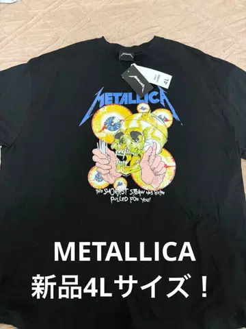새상품 4L! METALLICA 메탈리카 T셔츠 블랙