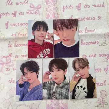 TXT 팬 라이브 MOAZONE 팬미팅 회장 한정판 트레이딩 카드 5장