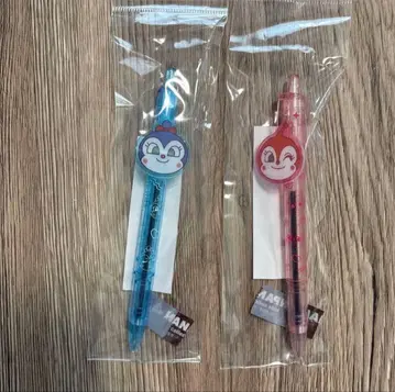 호빵맨 뮤지엄 한정판 클리어 볼펜 코킨짱 짤랑이