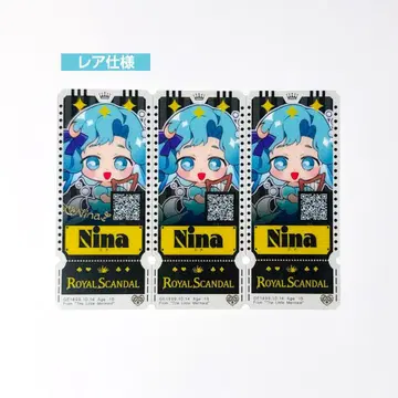 Royal Scandal 로이스캐 클리어 카드 티켓 레어 니나 3장