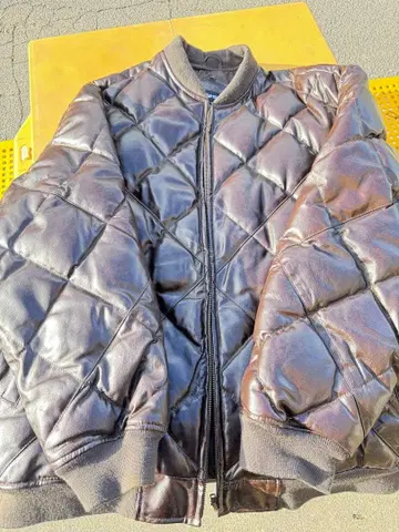 한정판 가격 인하 pelle cyma 퀼팅 가죽 자켓 XXL