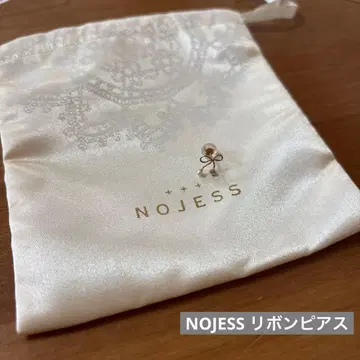 노제스 10K 리본 귀걸이