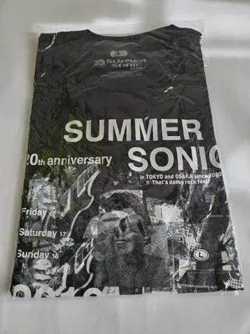 SUMMER SONIC 2019 T셔츠 L사이즈