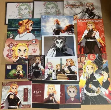귀멸의 칼날 렌고쿠 쿄쥬로 종이류 모음 엽서 브로마이드 웰컴 팝