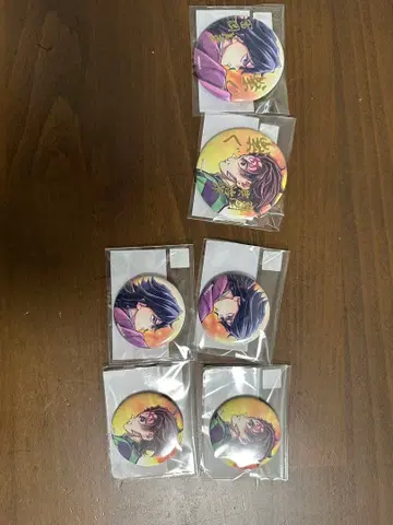 귀멸의 칼날 온라인 복권 캔 배지 도우마 토미오카 기유