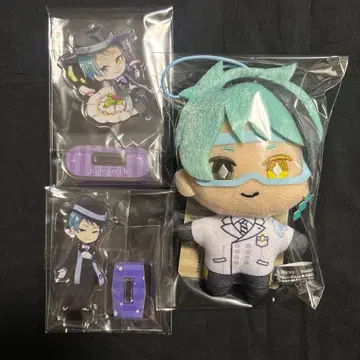 트위스테 제이드 실험복 EX 봉제 인형 마스코트 아크릴 스탠드 3종 세트