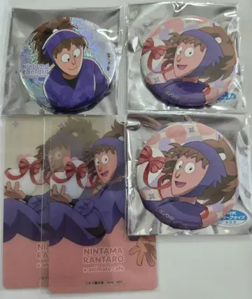 닌타마 란타로 애니메이트 카페 캔뱃지 후와 라이조 클리어 카드 애니카페