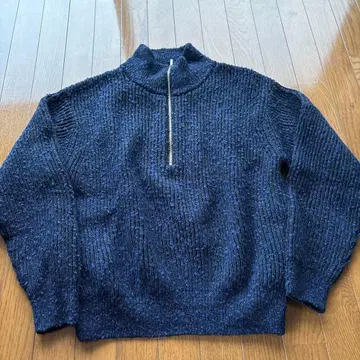 [ crepuscule x lloomm ] 별주 하프 지퍼 니트