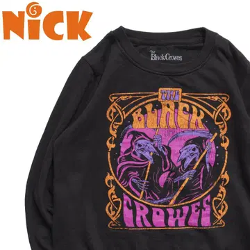 The Black Crowes 밴드 맨투맨 프린트 블랙 L