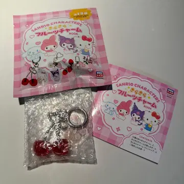 산리오 캐릭터 키라키라 후르츠 참 대형 체리