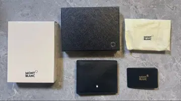 [ 미사용 새상품 ] MONTBLANC 지갑 6CC 사이 리얼 가죽 태닝