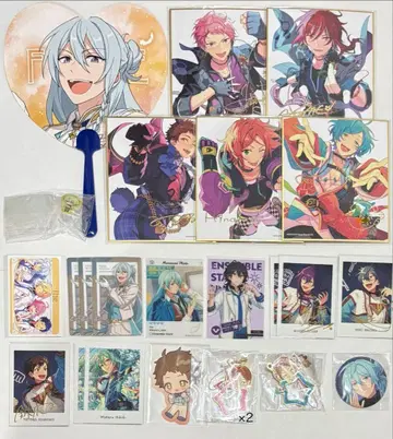 앙스타 캔뱃지 파샤츠 색지 스티커 하트 부채 미니콜레