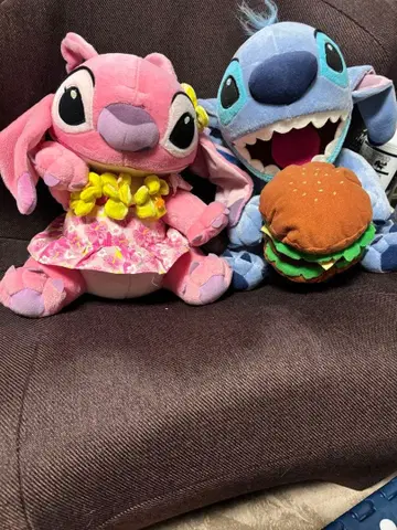 스티치 디즈니 엔젤 봉제 인형 인형