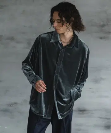 Casper John 캐스퍼 존 하이 드레이프 코듀로이 셔츠 새상품