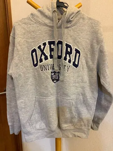 OXFORD UNIVERSITY 후드티 그레이 기장 62cm