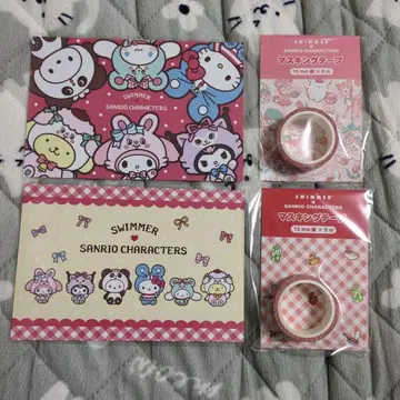 스위머 x 산리오 마스킹 테이프, 엽서