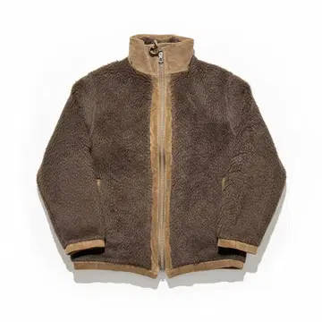 [ 레어 ] 동독제 빈티지 보아 플리스 자켓 코듀로이 절개