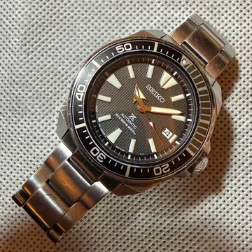 세이코 프로스펙스 다이버즈 사무라이 블랙 다이얼 자동 와인딩 중고품