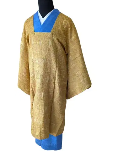 [새상품급] 옐로우 컬러 롱 기장 겉옷 고급 소재 도오유키 졸업 입학식